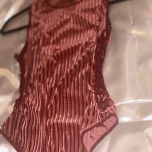 Burgundy bodysuit